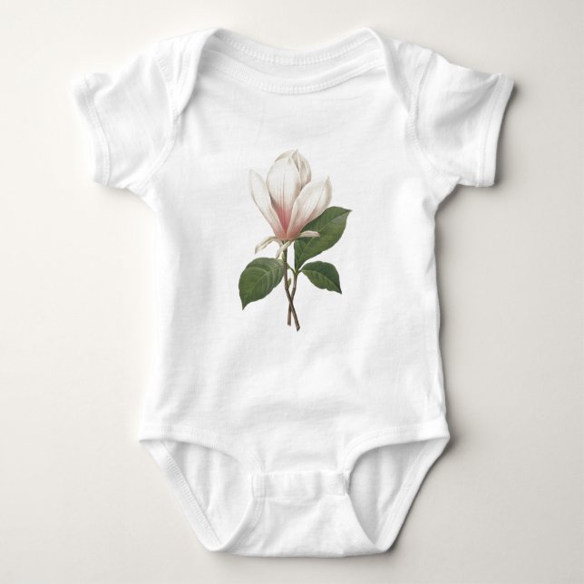 Body Para Bebé Camiseta del niño de la magnolia de Redoute (Anverso)