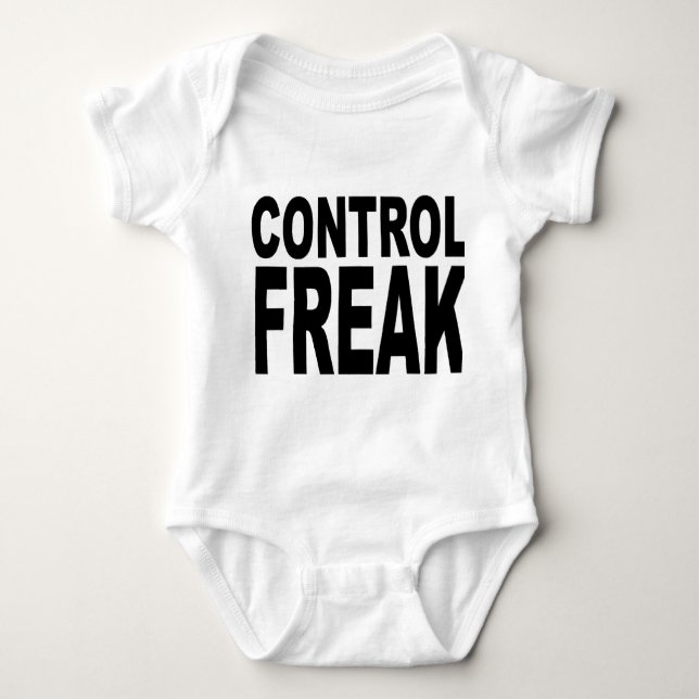 Body Para Bebé Camiseta del obseso del control (Anverso)