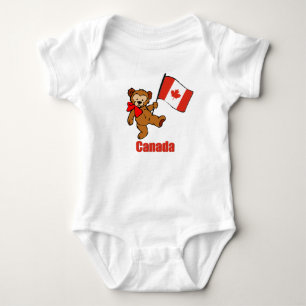 Body Para Bebé Camiseta del oso de peluche de Canadá