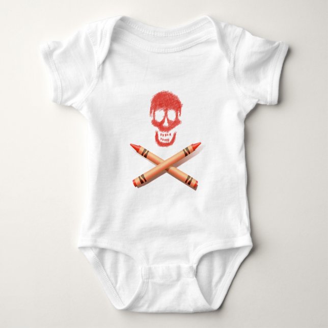 Body Para Bebé Camiseta del pirata del bebé (Anverso)