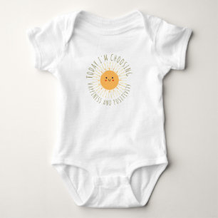 Body Para Bebé Camiseta del Sol Sonriente Lindo