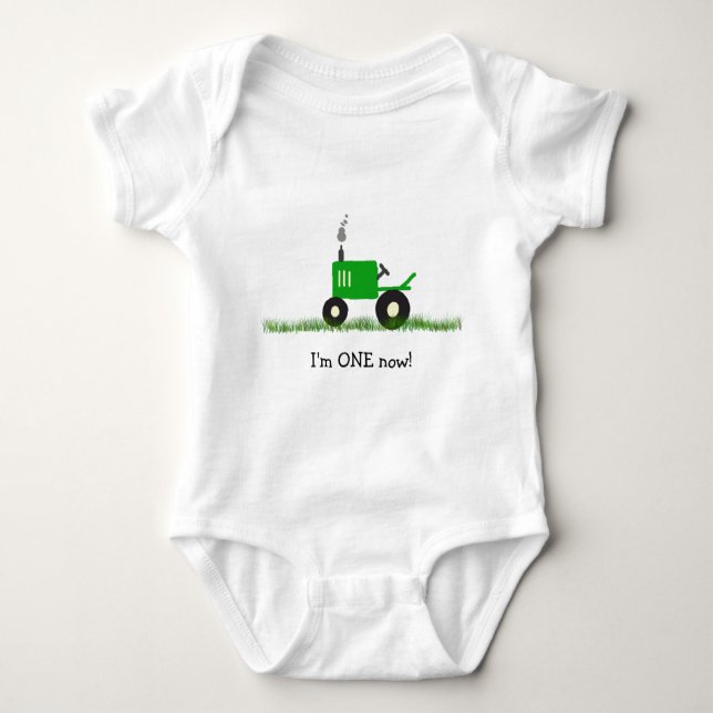 Body Para Bebé Camiseta del tractor del niño: Edad del (Anverso)