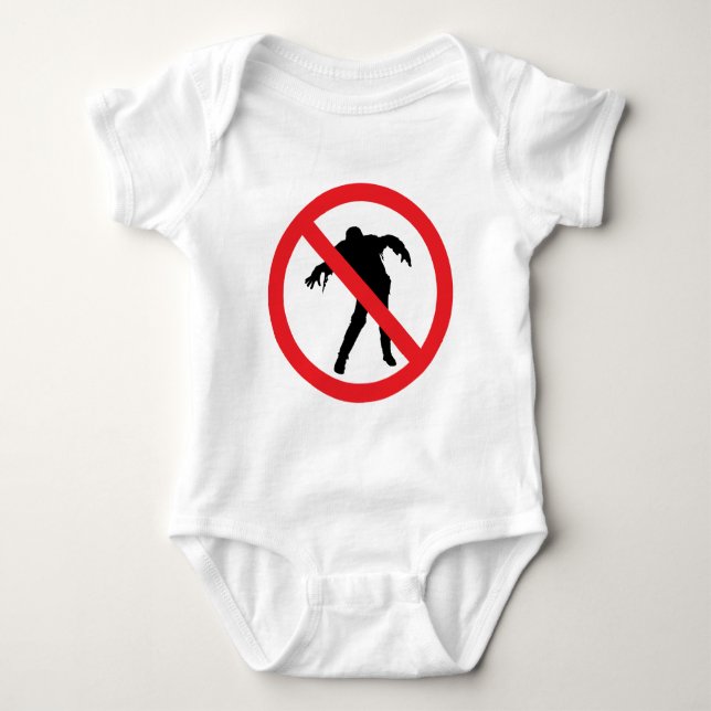 Body Para Bebé Camiseta del zombi (Anverso)