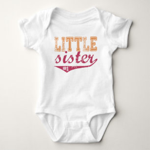 Body Para Bebé Camiseta deportiva de hermanita