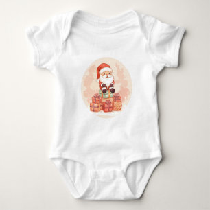 Body Para Bebé Camiseta divertida de Navidad con el diseño de vac