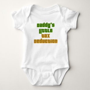 Body Para Bebé Camiseta Divertida Deducción de Impuestos del Papá