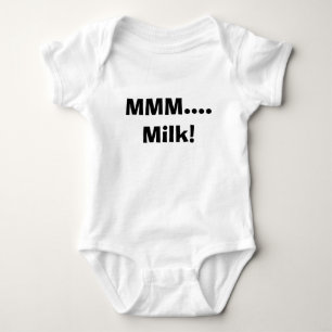 Body Para Bebé Camiseta divertida del bebé de la leche