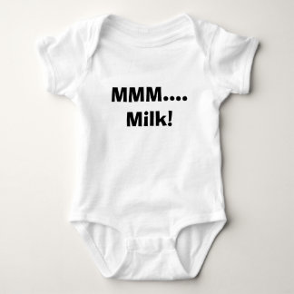 Body Para Bebé Camiseta divertida del bebé de la leche