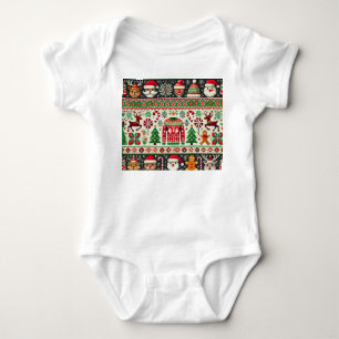 Body Para Bebé Camiseta divertida fea de Navidad para bebé