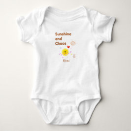 Body Para Bebé Camiseta divertida para bebé "Sol y Caos" - Kawaii