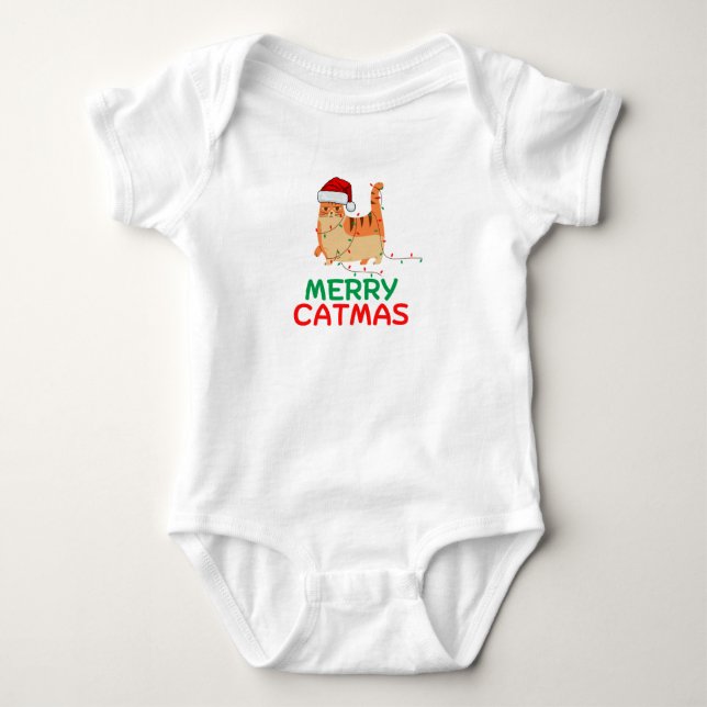 Body Para Bebé Camiseta divertida para Navidades de Feliz Navidad (Anverso)