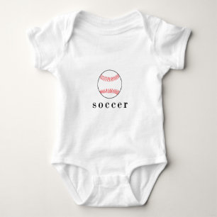 Body Para Bebé Camiseta divertida y graciosa de fútbol béisbol