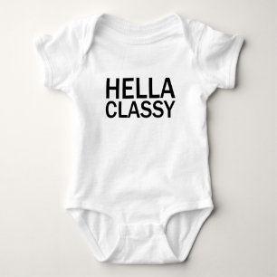 Body Para Bebé Camiseta divertida y grosera en mayúsculas HELLA C