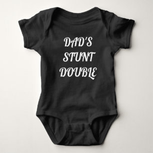 Body Para Bebé Camiseta doble Stunt de papá