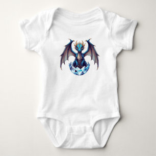 Body Para Bebé Camiseta Dragón recién nacido emergiendo de huevo 