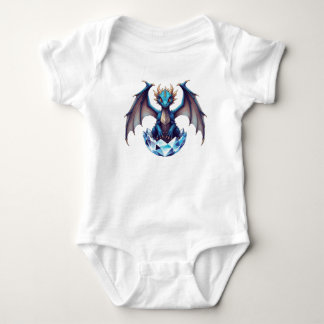 Body Para Bebé Camiseta Dragón recién nacido emergiendo de huevo 