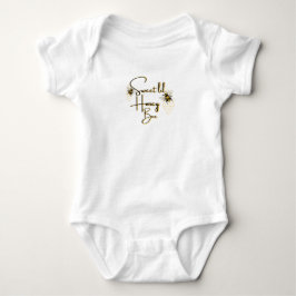 Body Para Bebé Camiseta dulce abeja de miel Bodysuit para bebé