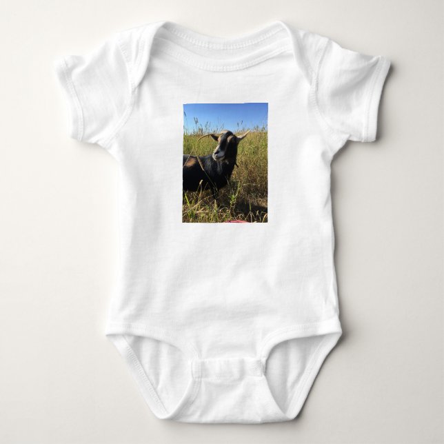 Body Para Bebé Camiseta - El traje de bebé de cabra (Anverso)