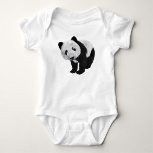 BODY PARA BEBÉ CAMISETA EN T DEL TORNILLO DE OSO DE PANDA