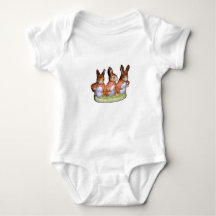 Camiseta/enredadera - Flopsy, Mopsy y conejo de
