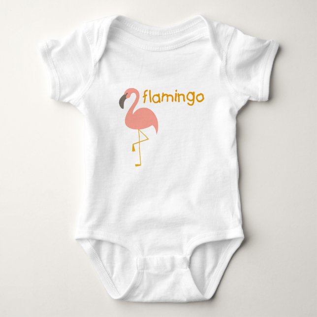 Body Para Bebé Camiseta Flamingo para niños (Anverso)