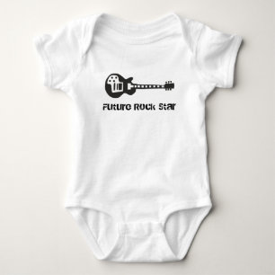 Body Para Bebé Camiseta futura de la estrella del rock