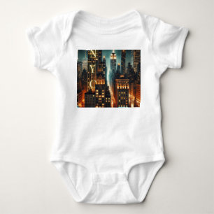 Body Para Bebé Camiseta gráfica para niños de Nueva York - Icónic