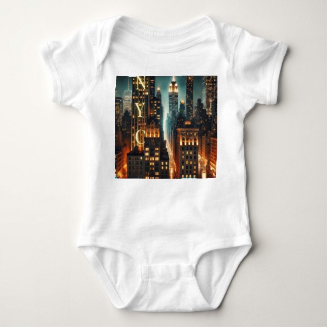 Body Para Bebé Camiseta gráfica para niños de Nueva York - Icónic (Anverso)