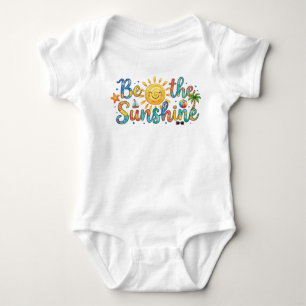 Body Para Bebé Camiseta gráfica retro de verano 'Cute Be The Suns