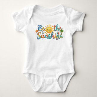 Body Para Bebé Camiseta gráfica retro de verano 'Cute Be The Suns