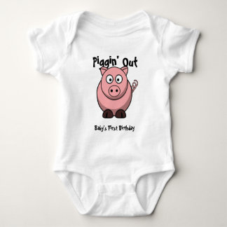 Body Para Bebé Camiseta guarra rosada regordeta del bebé