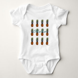 Body Para Bebé Camiseta HAMbyWG - Camisas Hawain Pineapple Aloha