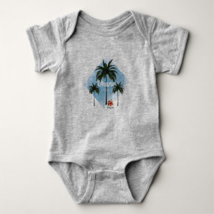 Body Para Bebé Camiseta HAMbyWG Hawaiin Temática Palm Trees para