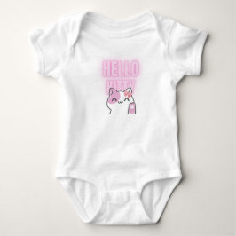 Body Para Bebé Camiseta Hello Kitty