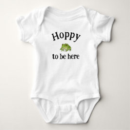 Body Para Bebé Camiseta Hoppy para estar aquí niños