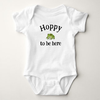 Body Para Bebé Camiseta Hoppy para estar aquí niños