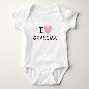 Body Para Bebé Camiseta 'I heart abuela' para bebé recién nacido