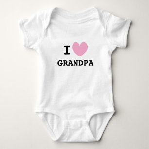 Body Para Bebé Camiseta 'I heart abuelo' para bebé recién nacido