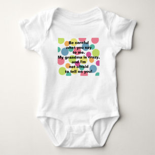 Body Para Bebé Camiseta Infantil Abuela Loca