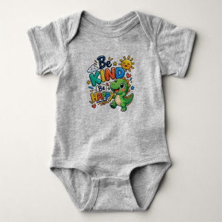 Body Para Bebé Camiseta infantil de dinosaurio lindo Sé amable Sé