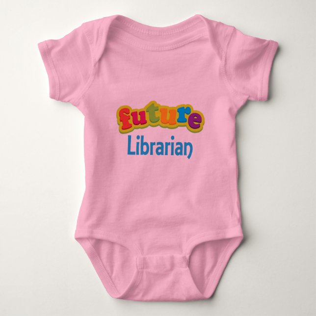 Body Para Bebé Camiseta infantil del bebé del bibliotecario (Anverso)