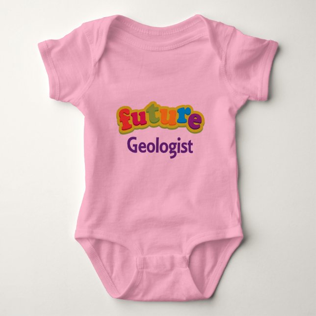 Body Para Bebé Camiseta infantil del bebé del geólogo (futuro) (Anverso)