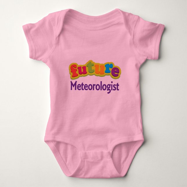 Body Para Bebé Camiseta infantil del bebé del meteorólogo (Anverso)