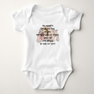 Body Para Bebé Camiseta infantil loca perra abuela loca