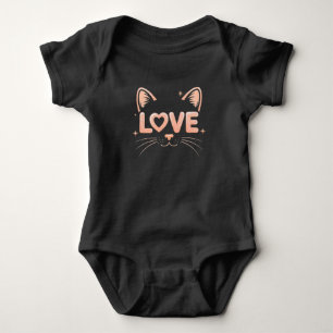 Body Para Bebé Camiseta infantil para amantes de gatos lindos