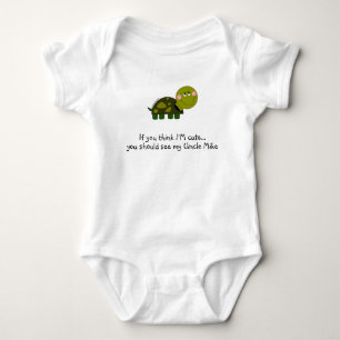 Body Para Bebé Camiseta infantil personalizada de la tortuga