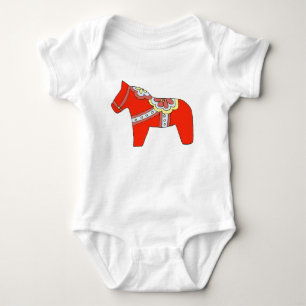 Body Para Bebé Camiseta infantil Red Horse