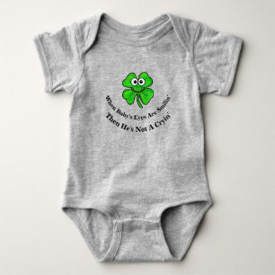 Body Para Bebé Camiseta infantil Smilin' Shamrock Irish