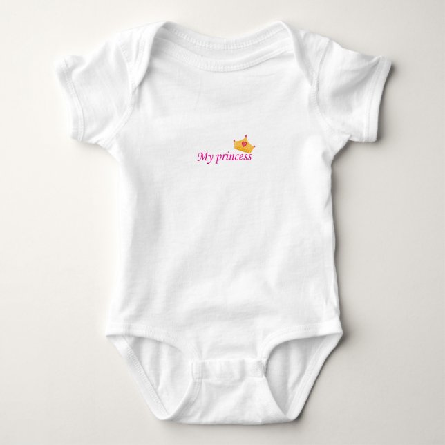 Body Para Bebé Camiseta interior de bebé con la frase (Mi Princes (Anverso)