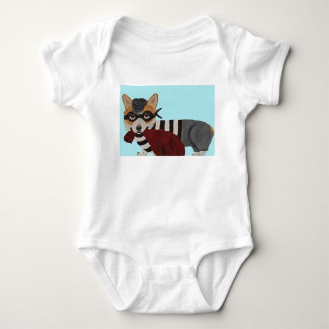 Body Para Bebé Camiseta Ladrón de Golosinas para Welsh Corgi (Anverso)